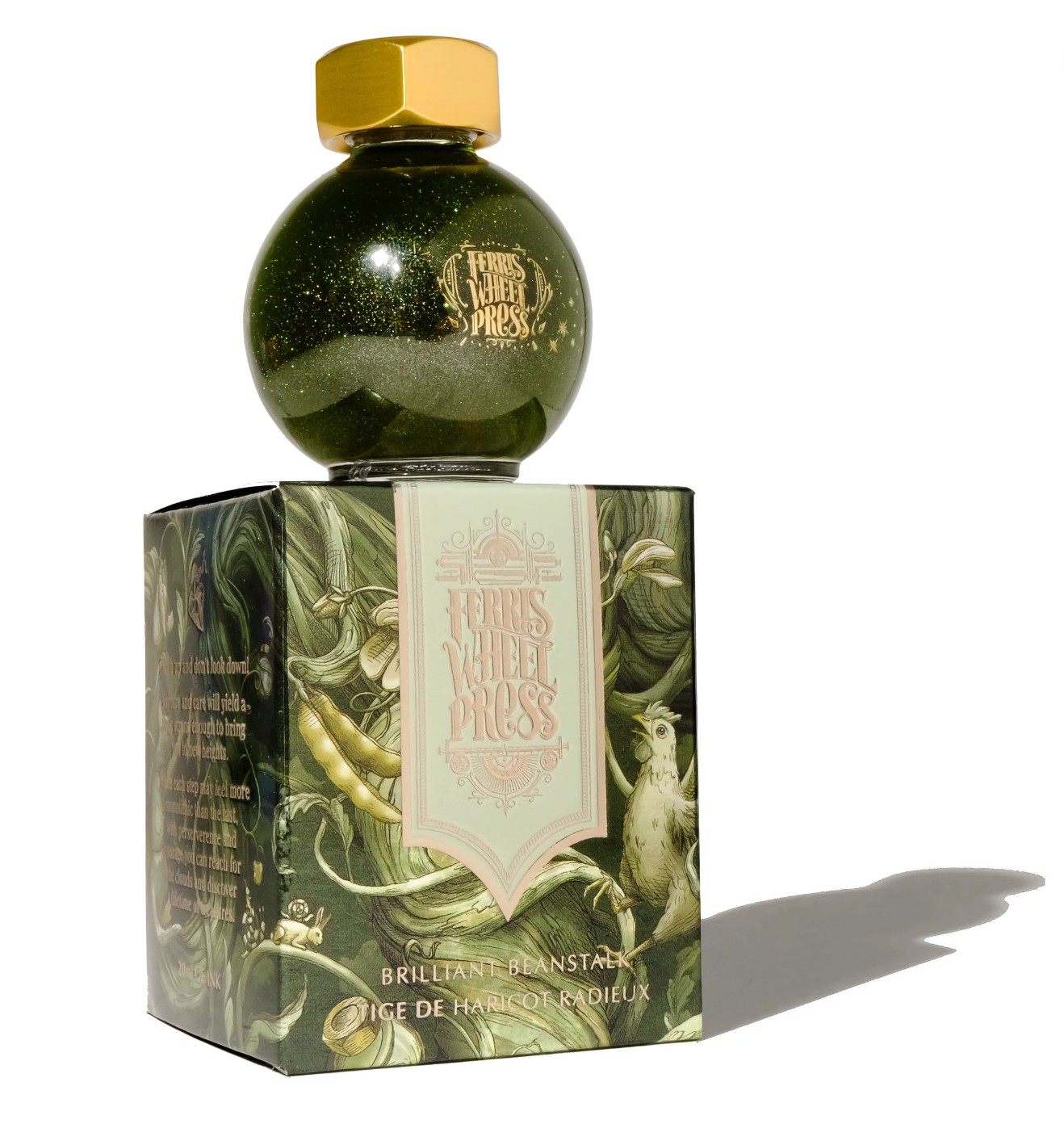 Ferris Wheel Press Caligraphy Ink, Brilliant Beanstalk. Available for sale in Singapore at Drawing Etc. Art Supplies.