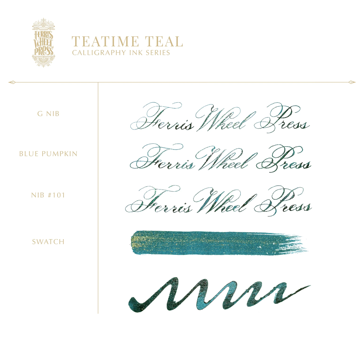 Ferris Wheel Press Caligraphy Ink. Available for Sale in Singapore at Drawing Etc Art Supplies.