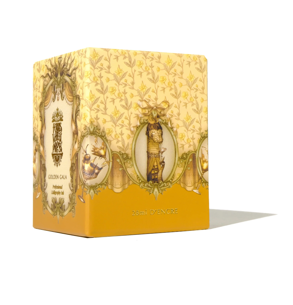 Ferris Wheel Press Caligraphy Ink, Golden Gala. Available for sale in Singapore at Drawing Etc. Art Supplies.