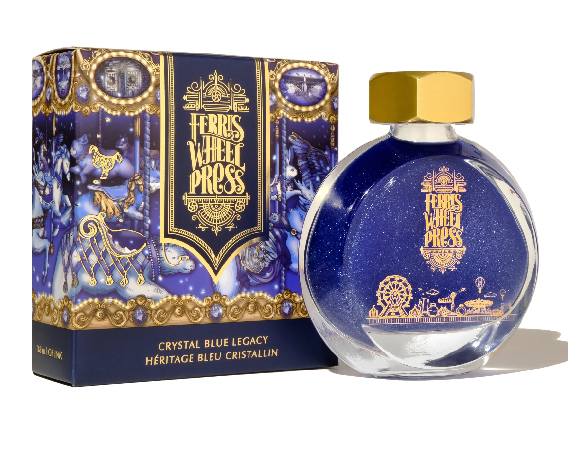 Ferris Wheel Press Crystal Blue Legacy Calligraphy Ink. Available for sale in Singapore at Drawing Etc. Art Supplies.