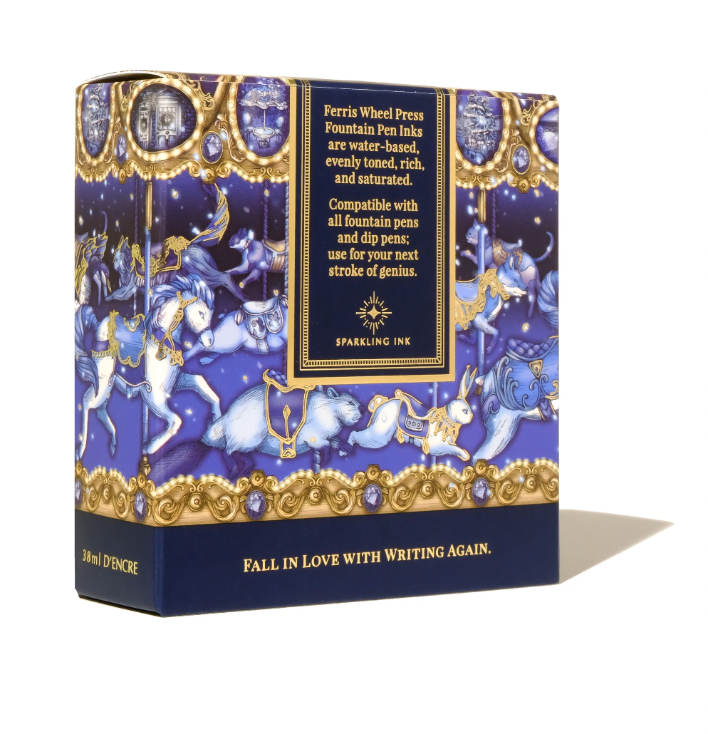 Ferris Wheel Press Crystal Blue Legacy Calligraphy Ink. Available for sale in Singapore at Drawing Etc. Art Supplies.