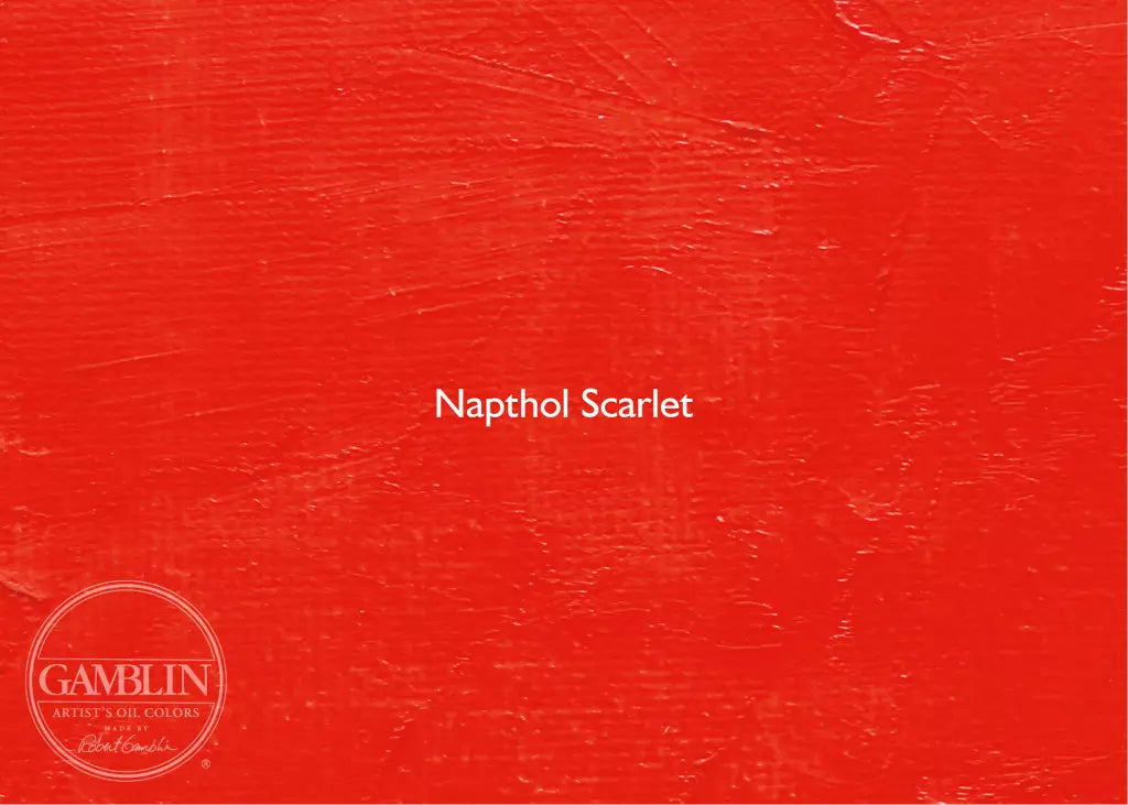 Gamblin Printmaking Relief Ink, Napthol Scarlet. For sale in Singapore.