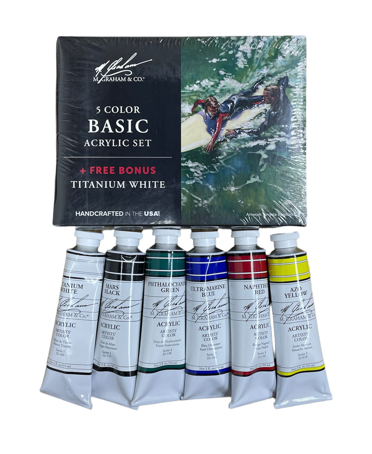 M Graham Artist Acrylic Set of 6 in 59ml. Available in Drawing Etc. Art Supplies store located in Singapore.