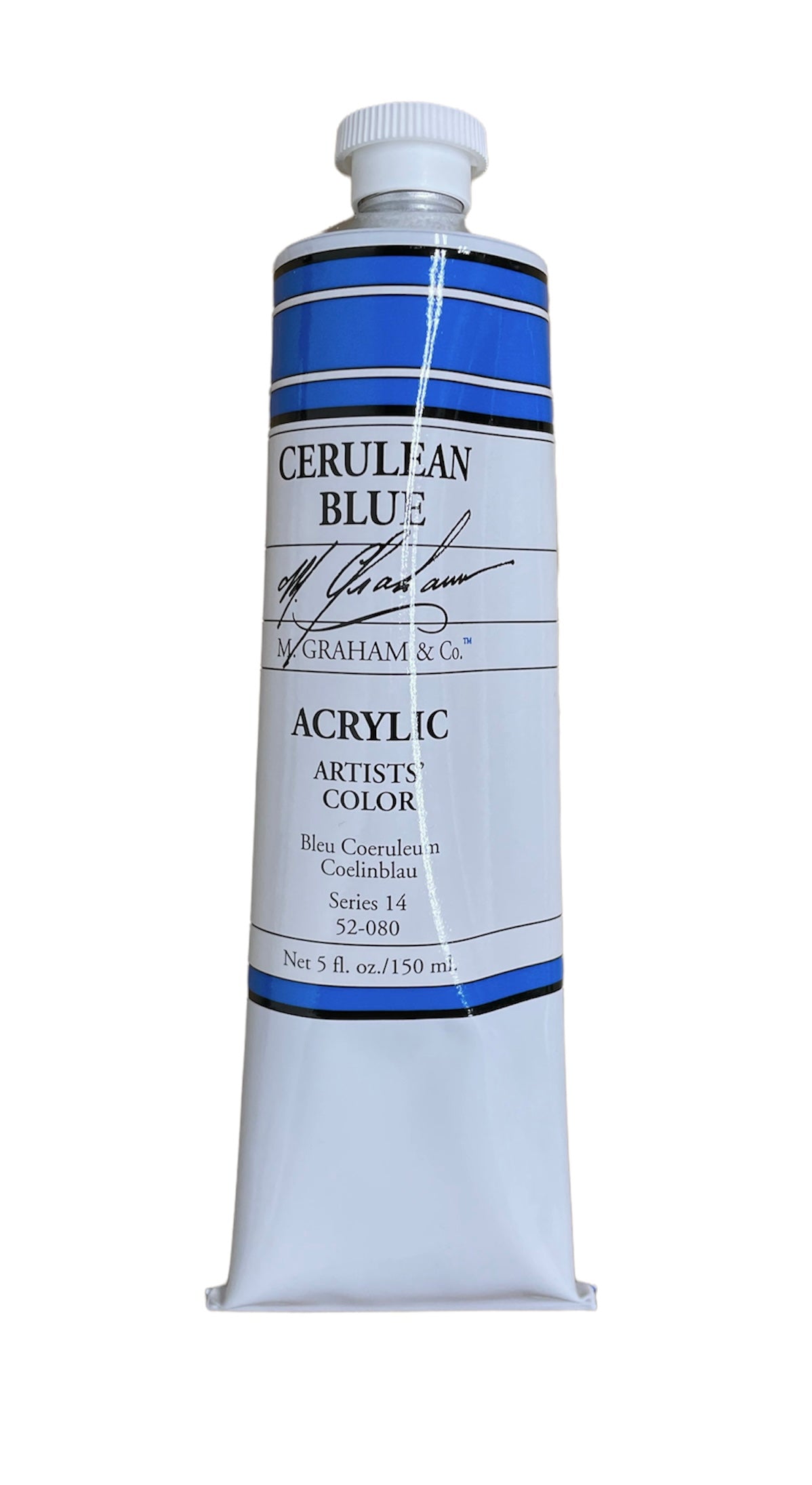 M. Graham Acrylic Cerulean Blue in 150ml. Available in Drawing Etc. Art Supplies store, Singapore