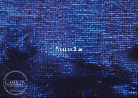 Gamblin Printmaking Relief Ink. Prussian Blue. Available for sale in Singapore.