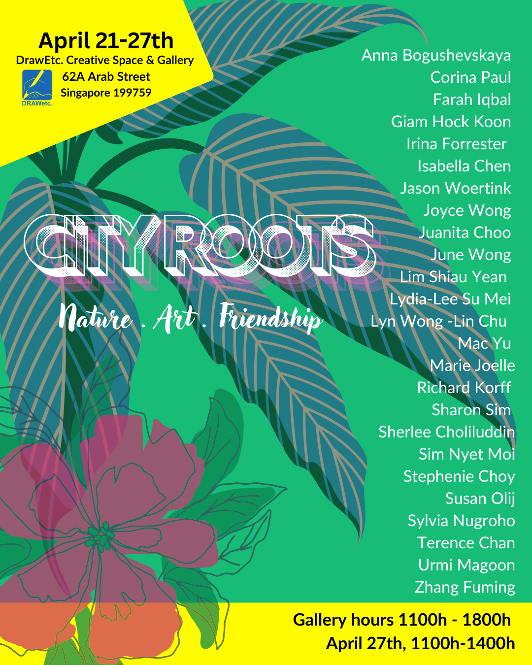 CITY ROOTS- Nature, Art Friendship (21 - 27 Apr)