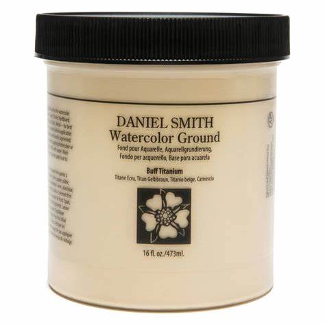 DANIEL SMITH WATERCOLOR GROUND - Buff Titanium. 16OZ