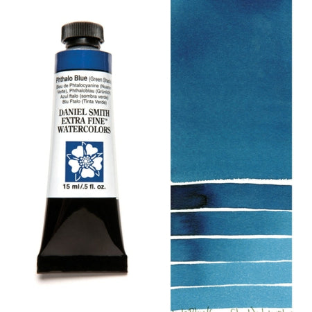 Daniel Smith Watercolor Pthalo Blue. Available for sale in Singapore at Drawing Etc. Art Supplies.