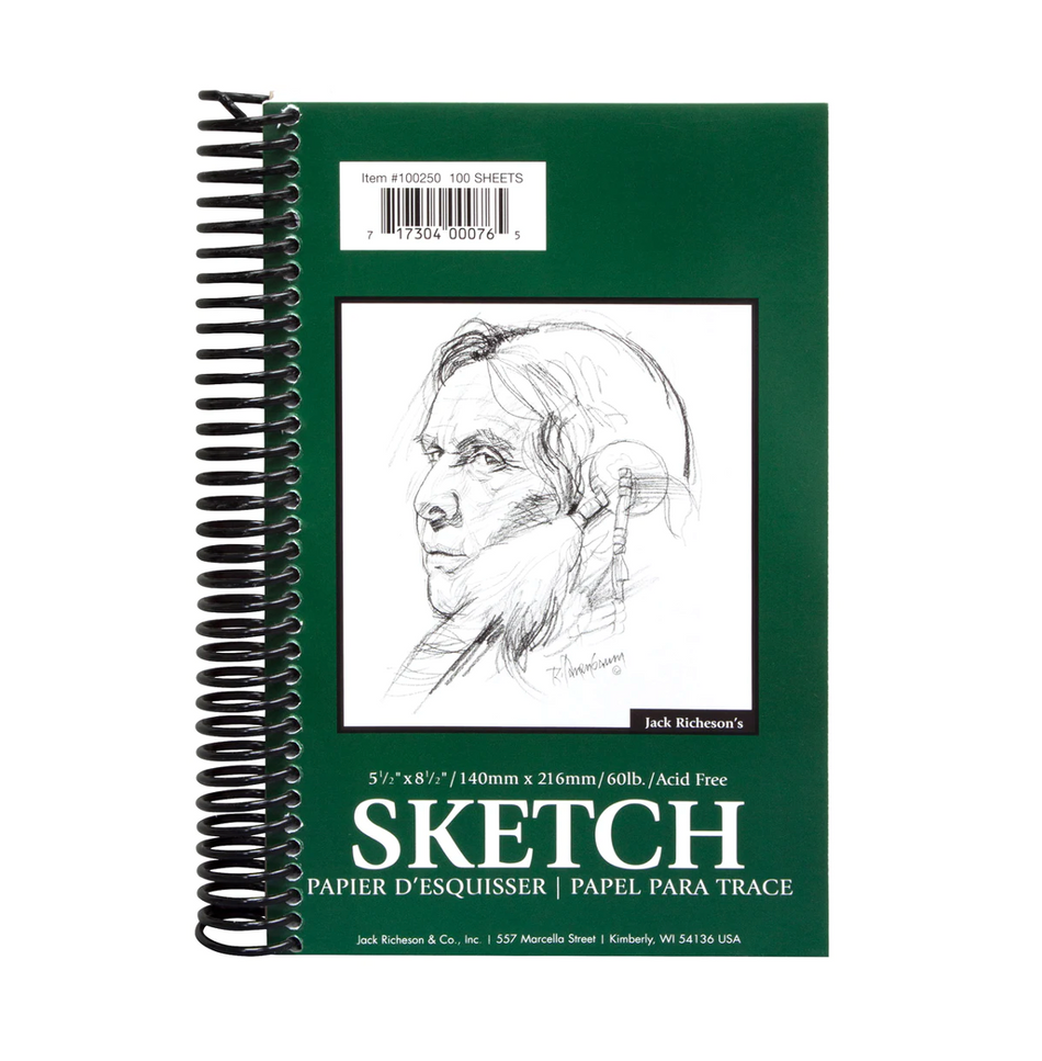 Drawing Pads 60#, Side Spiral Bound - 100 Sheets - 90gsm - 5-1/2" to 8-1/2" [20% OFF LIST]