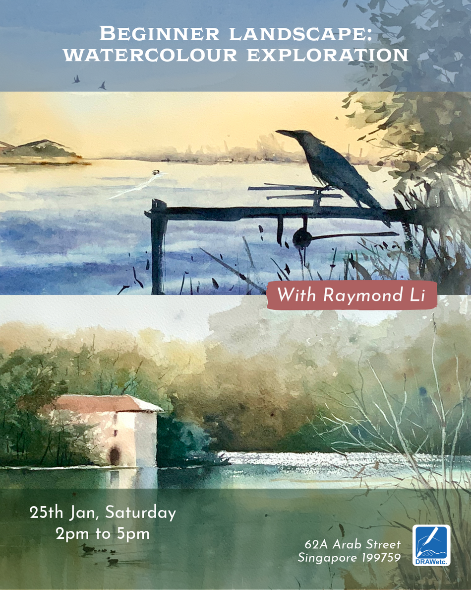 Beginner Landscape: Watercolor Exploration (25 Jan 2025)