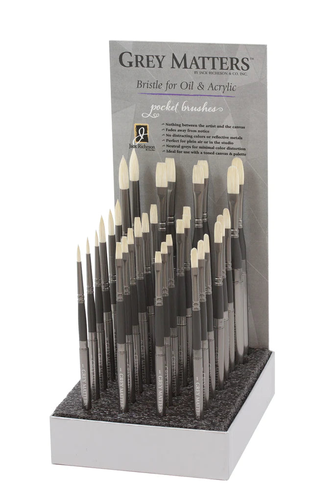 Jack Richeson Grey Matters Pocket Travel Brush. Available for sale in Singapore, Drawing Etc. Art Supplies.
