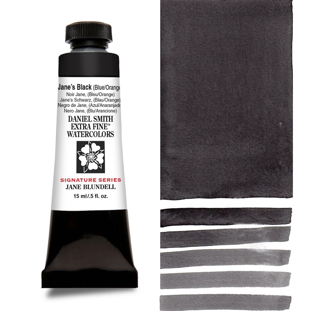 Daniel Smith Watercolor Jane's Black. Available for sale in Singapore at Drawing Etc. Art Supplies,