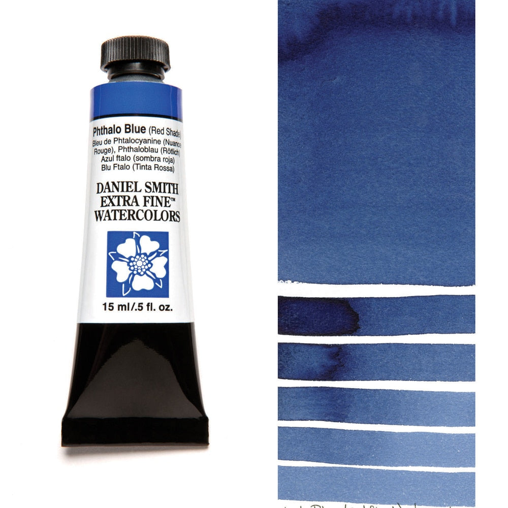 Daniel Smith Watercolor Pthalo Blue. Available for sale in Singapore at Drawing Etc. Art Supplies.