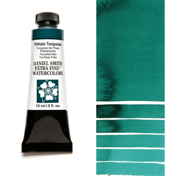 Daniel Smith Watercolor Phthalo Turquoise. Available for sale in Singapore at Drawing Etc. Art Supplies.