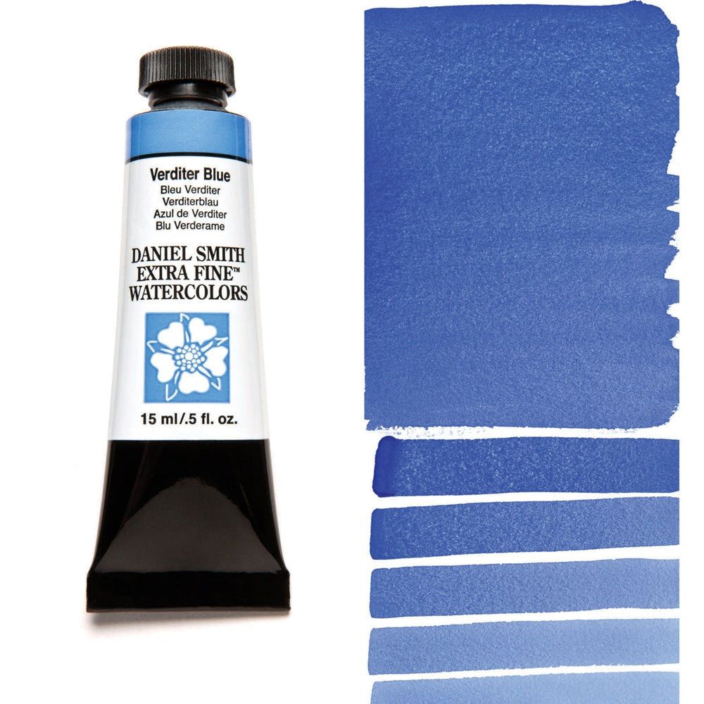 Daniel Smith Watercolor Verditer Blue. Available for sale in Singapore at Drawing Etc. Art Supplies.