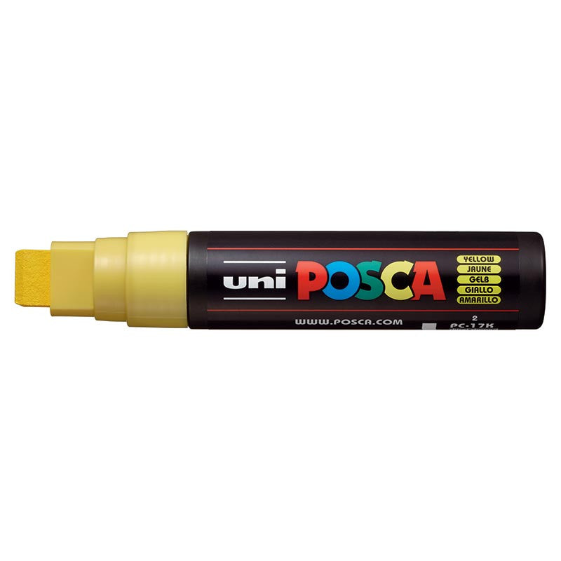 Extra-Broad Tip Posca marker Yellow for sale in Singapore Art Store. 