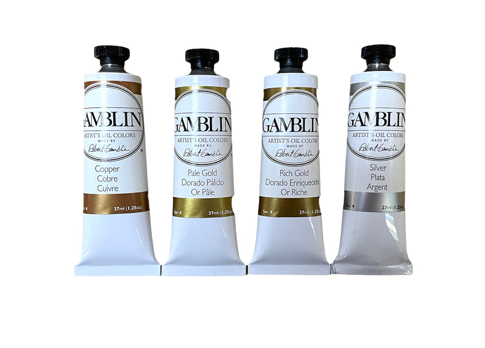 Gamblin Oil Colors Metals in 37ml. Availanble in Drawing Etc. Art Supplies, Singapore.