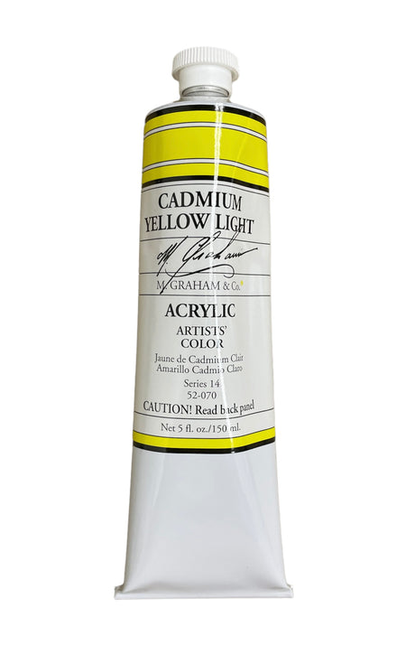 M. Graham Acrylic Cadmium Yellow Light in 150ml. Available in Drawing Etc. Art Supplies store, Singapore