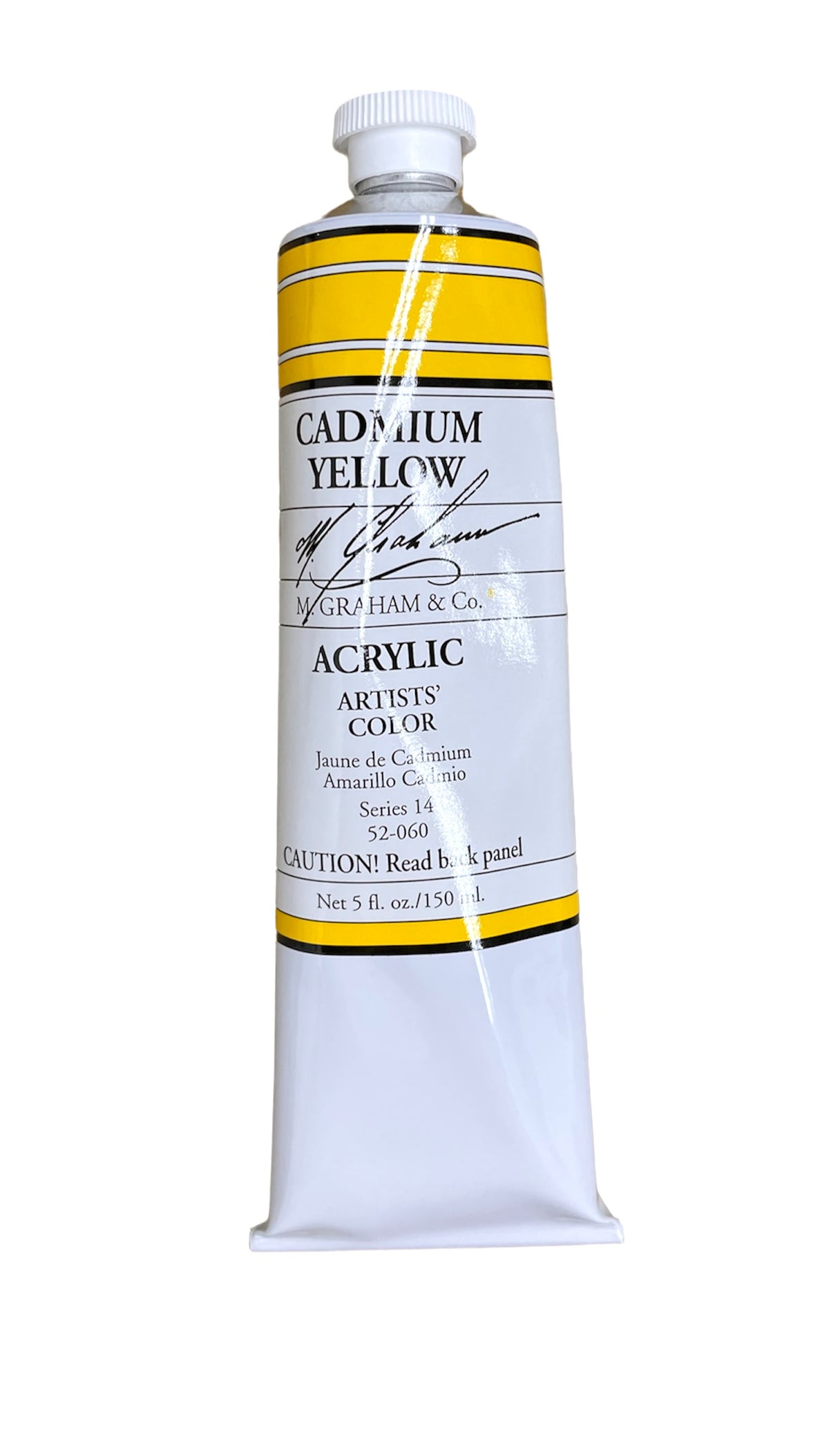 M. Graham Acrylic Cadmium Yellow in 150ml. Available in Drawing Etc. Art Supplies store, Singapore