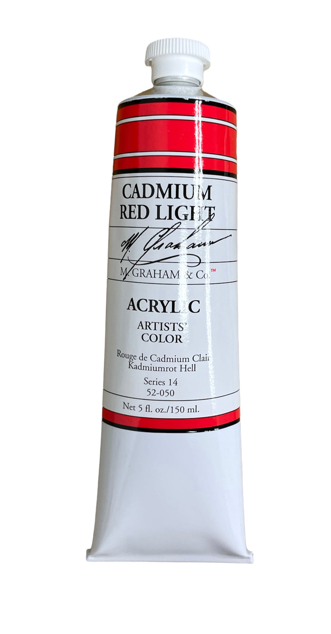 M. Graham Acrylic Cadmium Red Light in 150ml. Available in Drawing Etc. Art Supplies store, Singapore