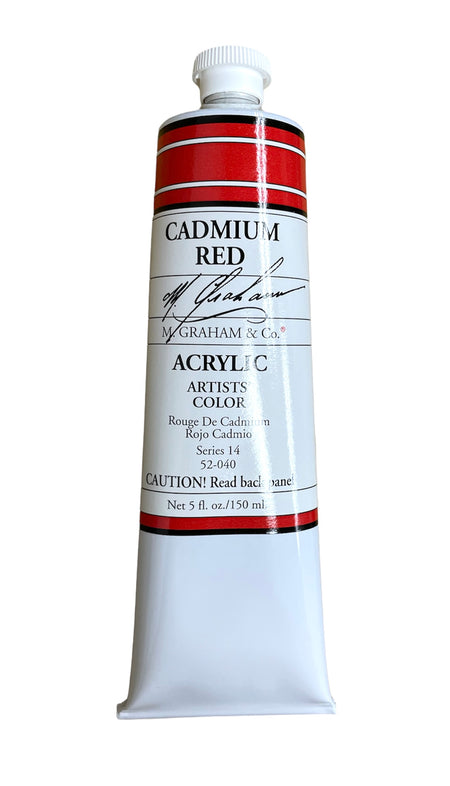 M. Graham Acrylic Cadmium Red in 150ml. Available in Drawing Etc. Art Supplies store, Singapore