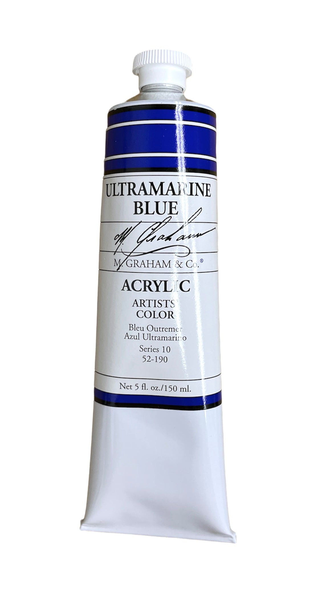 M. Graham Arcylic Ultramarine Blue in 150ml. Available in Drawing Etc. Art Supplies store, Singapore