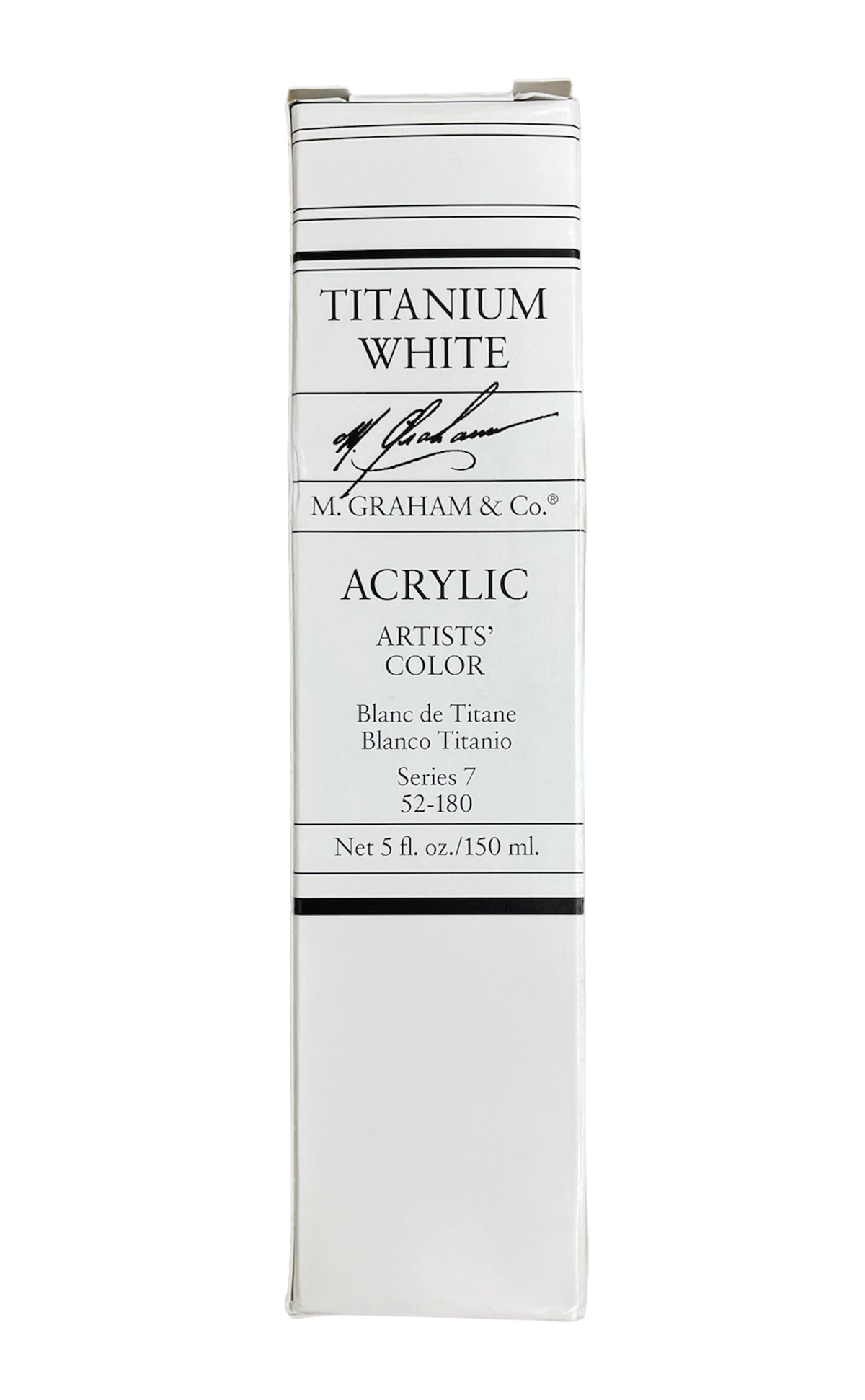 M. Graham Acrylic TITANIUM WHITE in 150ml. Available in Drawing Etc. Art Supplies store, Singapore