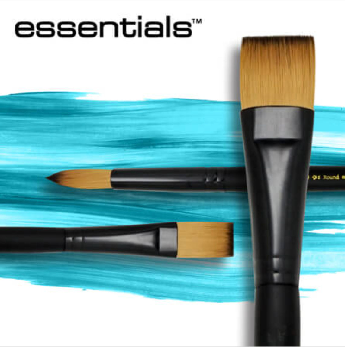 Royal and Langnickel Essentials Acrylic and Oil Brushes. Available for sale in Singapore.
