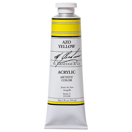M Graham Azo Yellow in 59ml. Available in Drawing Etc. Art Supplies store located in Singapore.