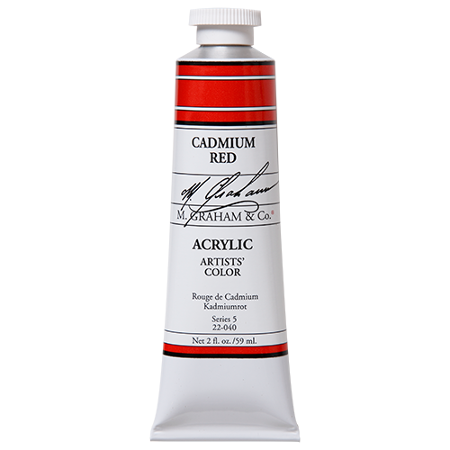 M Graham Cadmium Red in 59ml. Available in Drawing Etc. Art Supplies store located in Singapore.