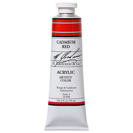 M Graham Cadmium Red in 59ml. Available in Drawing Etc. Art Supplies store located in Singapore.