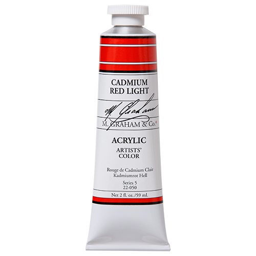 M Graham Cadmium Red Light in 59ml. Available in Drawing Etc. Art Supplies store located in Singapore.