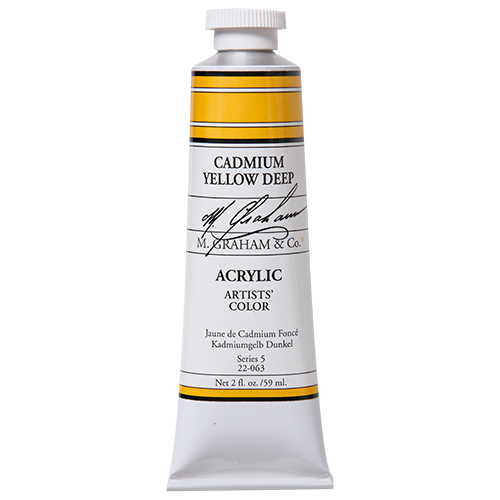 M Graham Cadmium Yellow Deep in 59ml. Available in Drawing Etc. Art Supplies store located in Singapore.