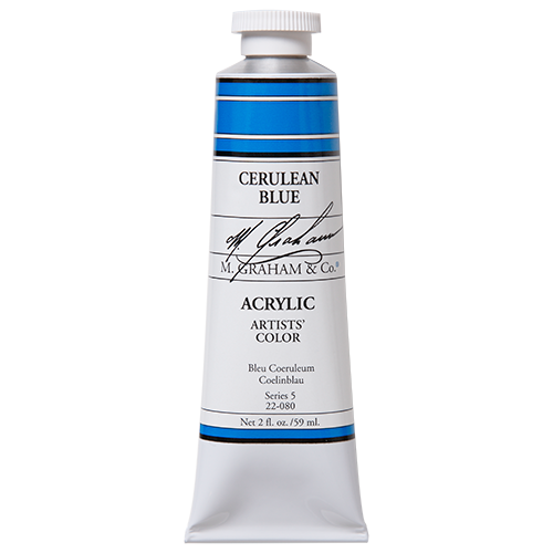 M Graham Cerulean Blue in 59ml. Available in Drawing Etc. Art Supplies store located in Singapore.
