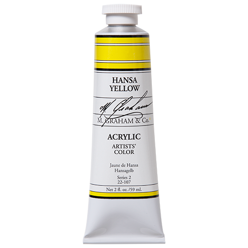 M Graham Hansa Yellow in 59ml. Available in Drawing Etc. Art Supplies store located in Singapore.