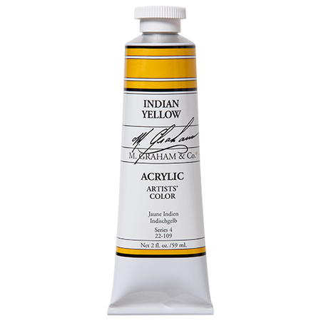 M Graham Indian Yellow in 59ml. Available in Drawing Etc. Art Supplies store located in Singapore.