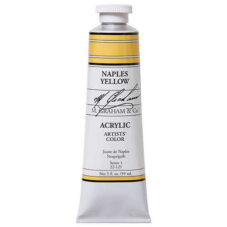 M Graham Naples Yellow in 59ml. Available in Drawing Etc. Art Supplies store located in Singapore.
