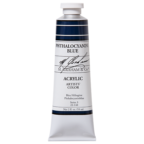 M Graham Phthalocyanine Blue in 59ml. Available in Drawing Etc. Art Supplies store located in Singapore.