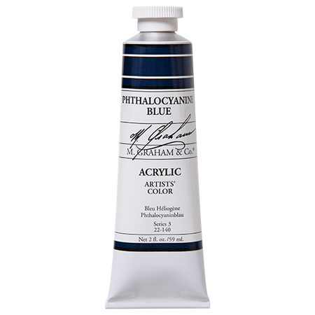 M Graham Phthalocyanine Blue in 59ml. Available in Drawing Etc. Art Supplies store located in Singapore.