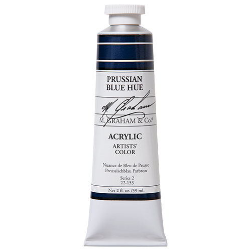 M Graham Prussian Blue Hue in 59ml. Available in Drawing Etc. Art Supplies store located in Singapore.