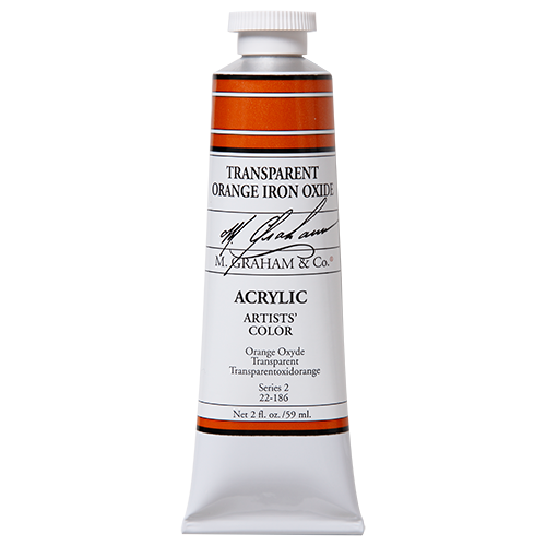 M Graham Transparent Orange Iron Oxide in 59ml. Available in Drawing Etc. Art Supplies store located in Singapore.