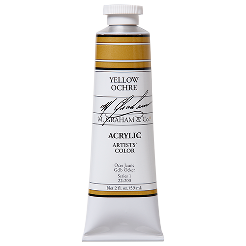 M Graham Yellow Ochre in 59ml. Available in Drawing Etc. Art Supplies store located in Singapore.