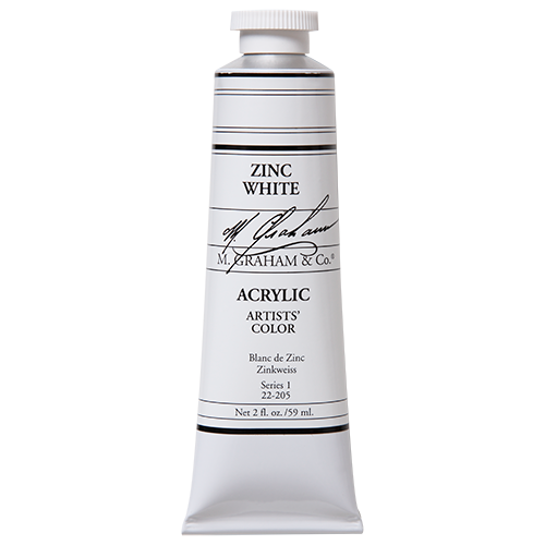 M Graham Zinc White in 59ml. Available in Drawing Etc. Art Supplies store located in Singapore.