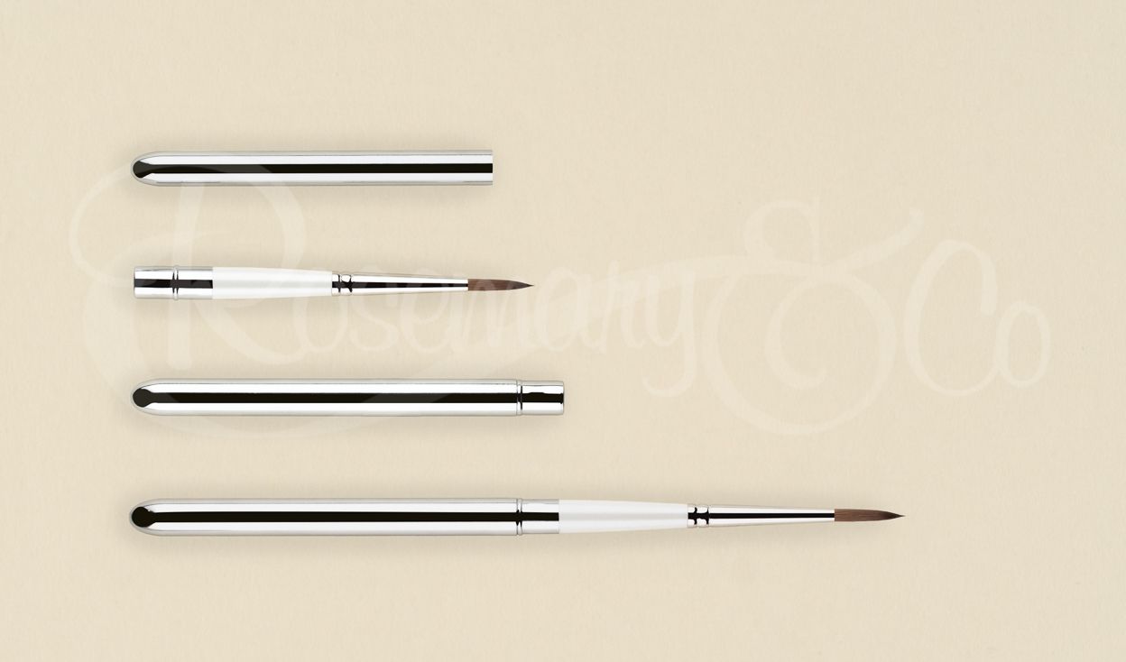 Synthetic Sable brush from Rosemary & Co available for sale in Singapore. This is a Travel brush.